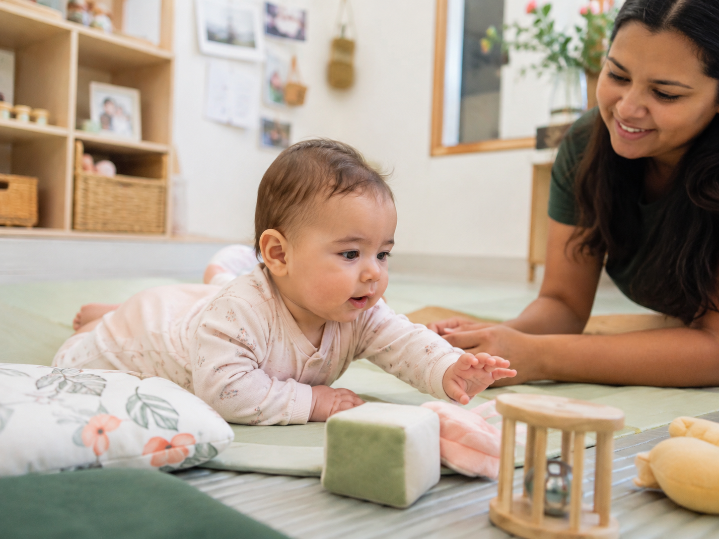Baby in infant care