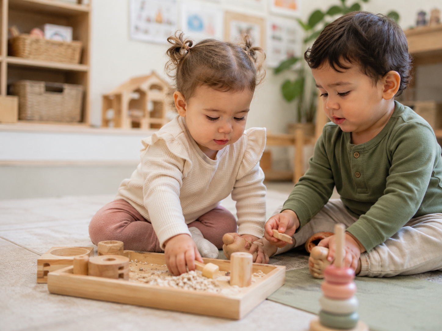 Toddler playing